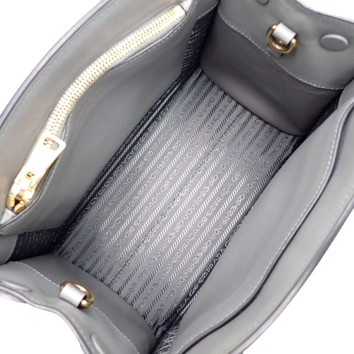 Monochrome small 2-way shoulder bag in Saffiano leather with CUIR+C ARDESIA (1BA156)