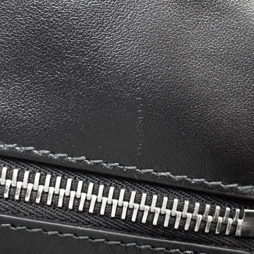 ロゴプレート ブリーフケース ハンドバッグ 通勤カバン 書類入れ サフィアーノレザー SAFFIANO TRAVEL NERO 2VE011