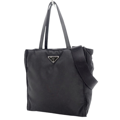 2-Way Tote Bag, Nylon, NERO (Black) - Shoulder Bag, Handbag