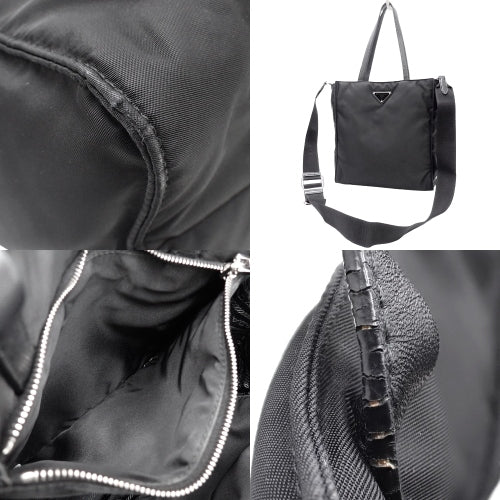 2-Way Tote Bag, Nylon, NERO (Black) - Shoulder Bag, Handbag