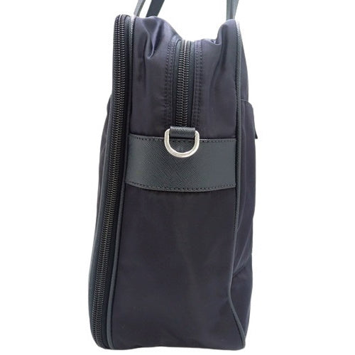 ラップトップバッグ 2WAY ハンドバッグ 通勤カバン 書類入れ ナイロン サフィアーノレザー TESSUTO+SAFFIANO BLEU 2VE407