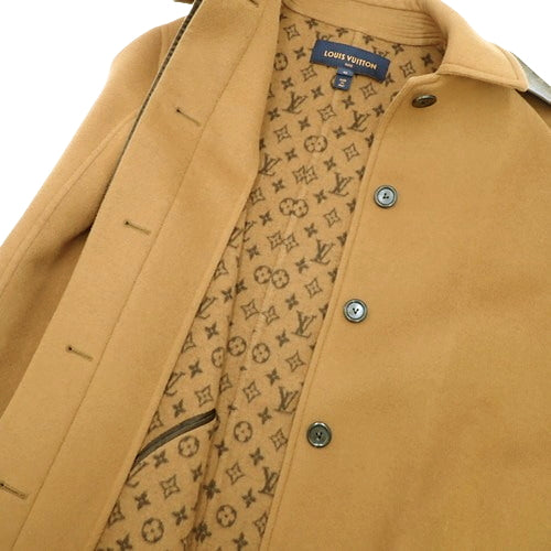 モノグラム ロングコート アパレル ファッション 42 ウール シルク