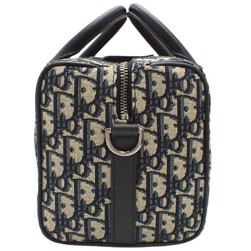 Dior Oblique Jacquard Rango 26 Canvas, Navy, Black, Beige, Mini Boston Trotter, 2-Way Shoulder Bag, Shoulder & Crossbody.
