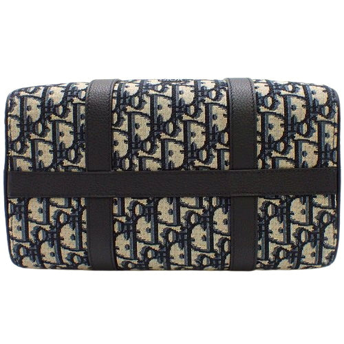 Dior Oblique Jacquard Rango 26 Canvas, Navy, Black, Beige, Mini Boston Trotter, 2-Way Shoulder Bag, Shoulder & Crossbody.