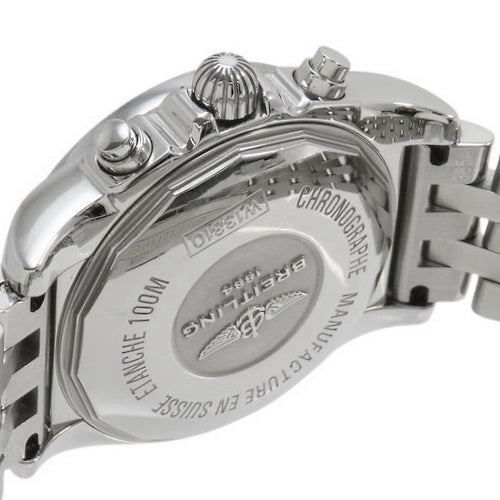 W13310 Chronomat 38 Sleek T Stainless Steel Automatic White Shell Dial