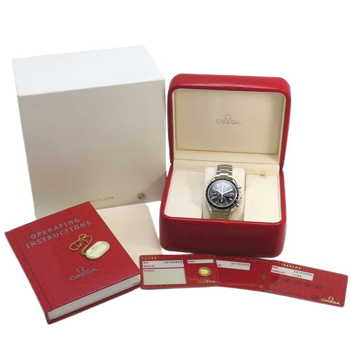 3210.50 Speedmaster Date, Stainless Steel, SS, Automatic, Black