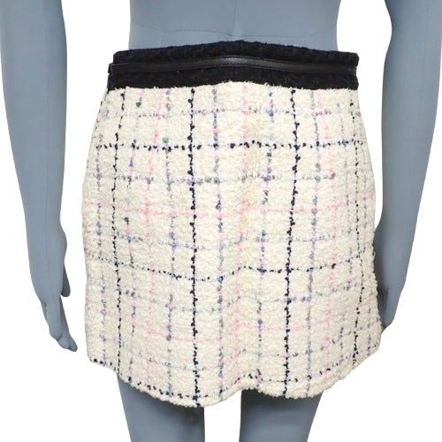 Tweed mini skirt size 38, check pattern