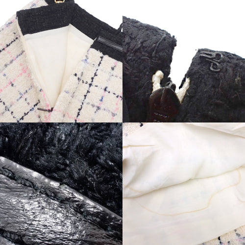 粗花呢迷你裙,38码,格纹图案