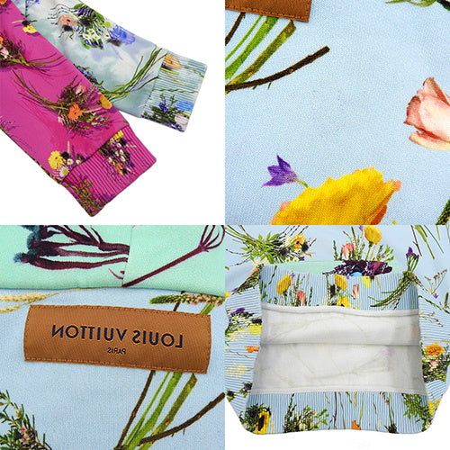 花朵府绸连帽衫 M RM201 羊毛衬里