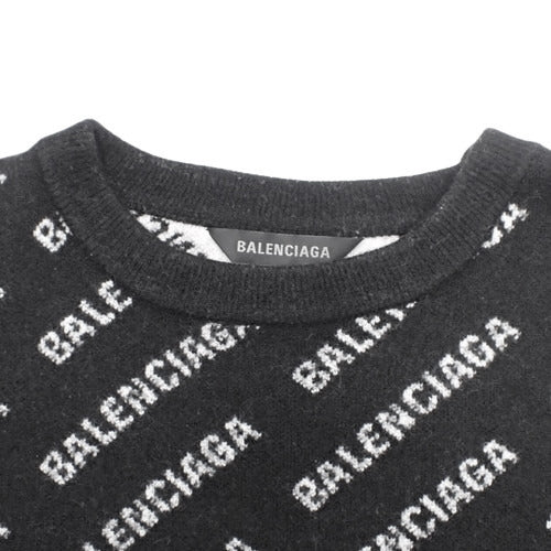 All-Over Logo Knit Apparel Fashion Clothing Long Sleeve Sweater All-Over Print Wool Nylon Polyester Size L 719654