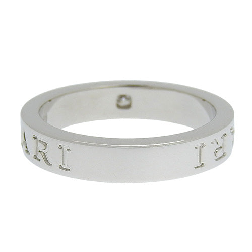 B.zero1 Essential Diamond Band Ring, 339992, 18K White Gold, WG, Accessory, Jewelry, 1PD, B-zero1, Size 15 (55)