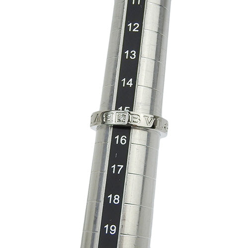 B.zero1 Essential Diamond Band Ring, 339992, 18K White Gold, WG, Accessory, Jewelry, 1PD, B-zero1, Size 15 (55)