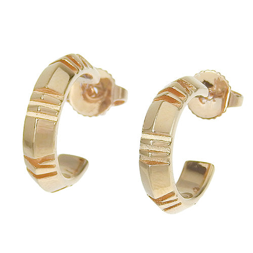 Atlas Hoop Earrings, Pink Gold (K18PG), Accessory, Jewelry