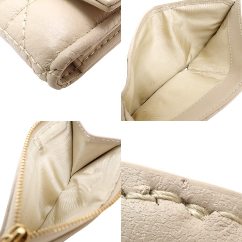 カナージュ Dior Caro Hibiscus ウォレット 3つ折り財布 三つ折り ミニ財布 カロ カーフ パウダーベージュ S5175UWHC_M51U
