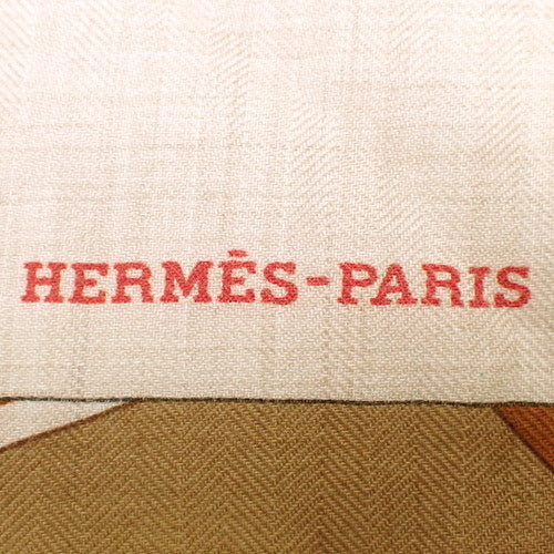 卡莱90腰带图案羊绒丝绸