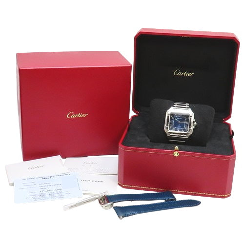 WSSA0030 Santos-de-Cartier LM Stainless Steel SS Automatic Blue