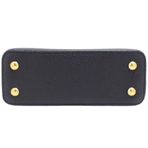 Capucine Mini, Triヨン Leather, Noir, M56071, 2-way shoulder bag/handbag.
