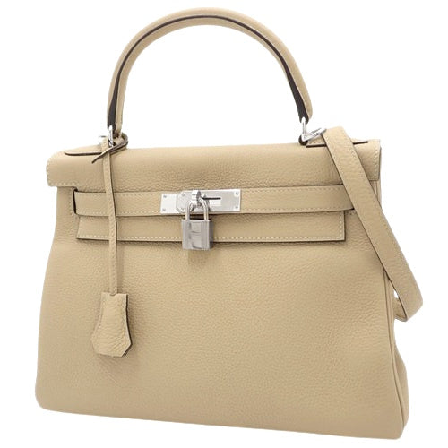 Kelly 28(内缝线)Togo 钯金五金风衣 A 印章