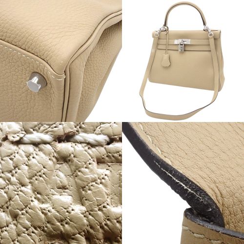 Kelly 28(内缝线)Togo 钯金五金风衣 A 印章