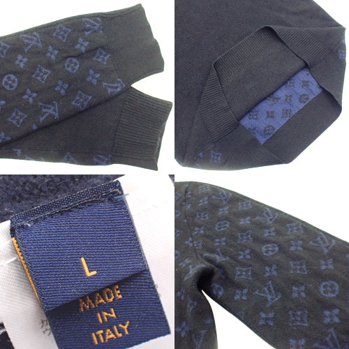 Half and Half 字母圆领针织衫 L