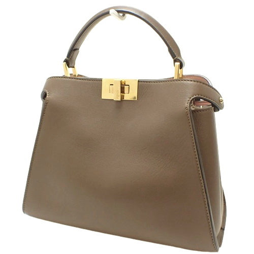 ピーカブー エッセンシャリー カーフ ブラウン 8BN302 2WAY ショルダー 肩掛け 斜め掛け