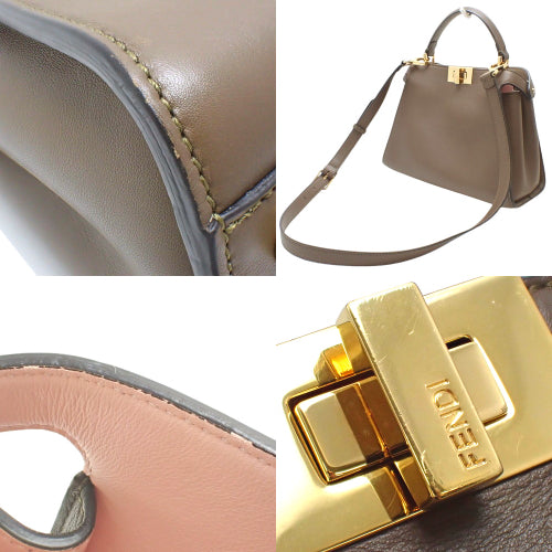 ピーカブー エッセンシャリー カーフ ブラウン 8BN302 2WAY ショルダー 肩掛け 斜め掛け