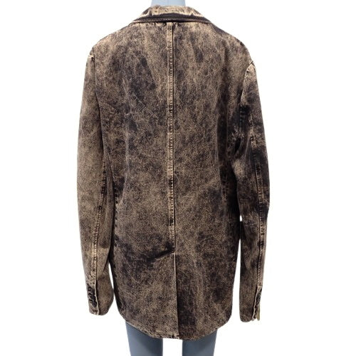 Logo denim jacket, size 42, marbled, 2022
