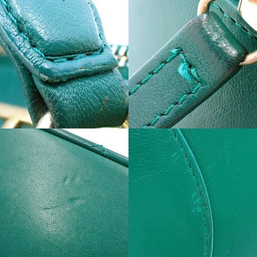 マトラッセ ココマーク トップハンドル バッグ 2WAY チェーンショルダー ラムスキン