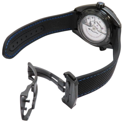 215.92.46.22.01.002 海马系列海洋宇宙600米潜水表 CE/橡胶 自动上链 黑色