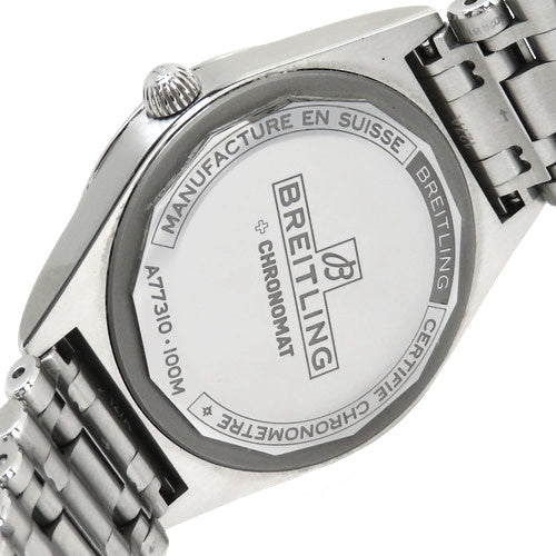 A77310 Chronomat 32 不锈钢石英象牙色钻石表圈