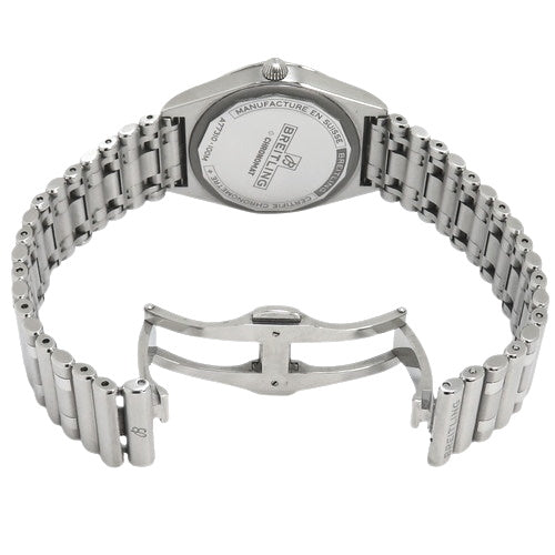 A77310 Chronomat 32 不锈钢石英象牙色钻石表圈