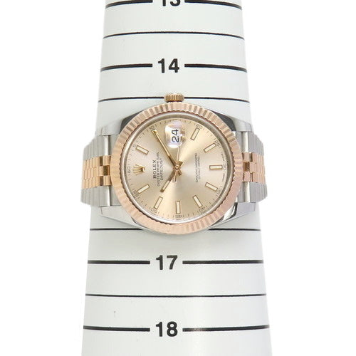 126331 日志型腕表 PG/SS 不锈钢 随机编号 自动上链 香槟金