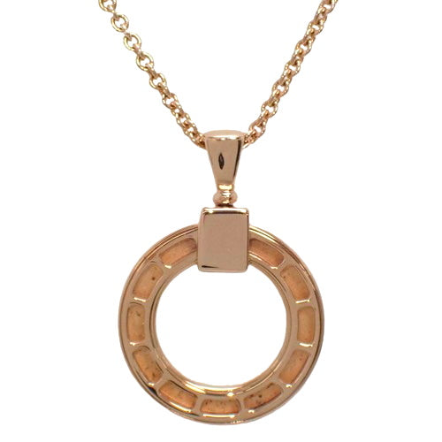 Bvlgari Bvlgari Necklace Diamond 18K Pink Gold PG Accessory Jewelry 1PD