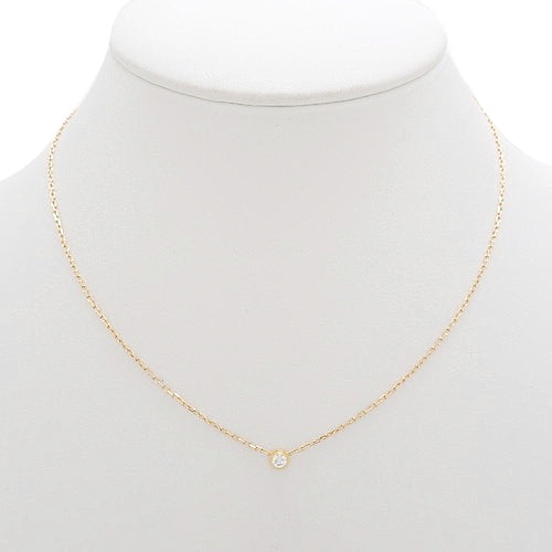 Amour 1PD Diamond Necklace in 18K Yellow Gold