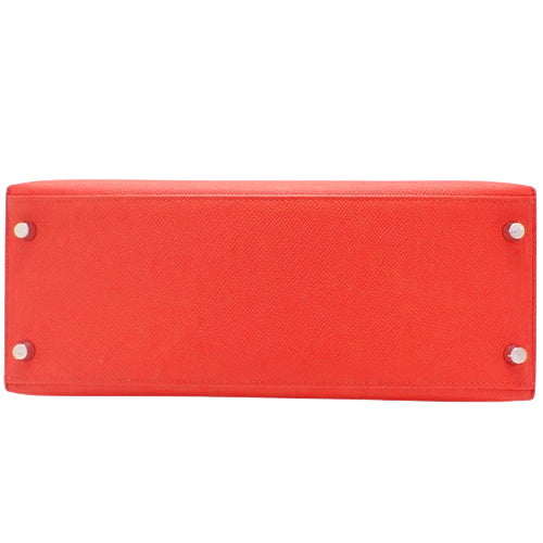 ケリー ヴェルソ 28 (外縫い) ヴォーエプソン パラジウム金具 ルージュクー/ルージュグレナ シルバー金具 Y刻印