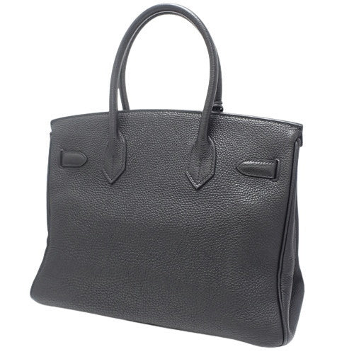 Birkin 30 Togo, Palladium hardware, Black, Silver hardware, □J stamp