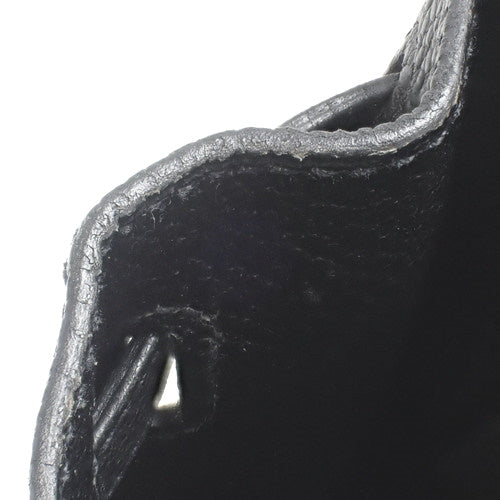 Birkin 30 Togo, Palladium hardware, Black, Silver hardware, □J stamp