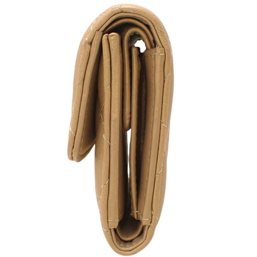 Matelasse Coco Mark 标志性印花小羊皮三折迷你钱包 AP0544