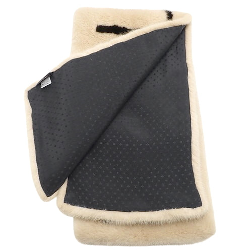 Echarpe Calligram 毛皮徽标水貂 M70874