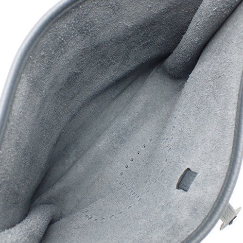 Evelyn 3 PM Crossbody/Shoulder Bag in Taurillon Clemence Leather with Palladium Hardware and Grimisty W Stamp