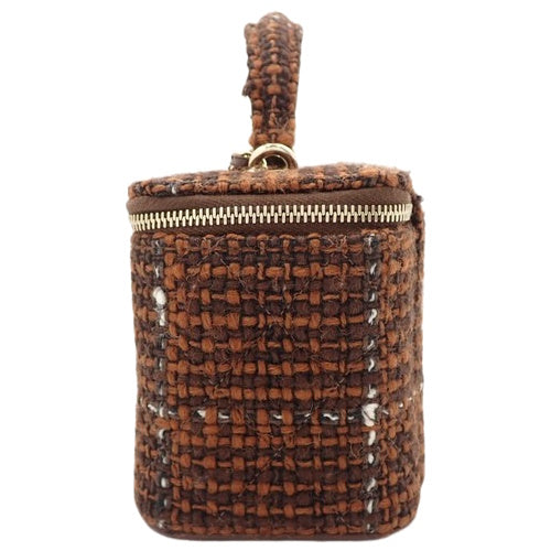 Matelasse Coco Mark Vanity Chain Shoulder Bag in Tweed AP2199