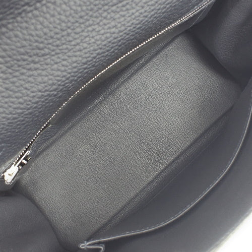 ケリー 25 (内縫い) ブルーニュイ トゴ パラジウム金具 シルバー金具 Y刻印 2WAY ショルダー 肩掛け