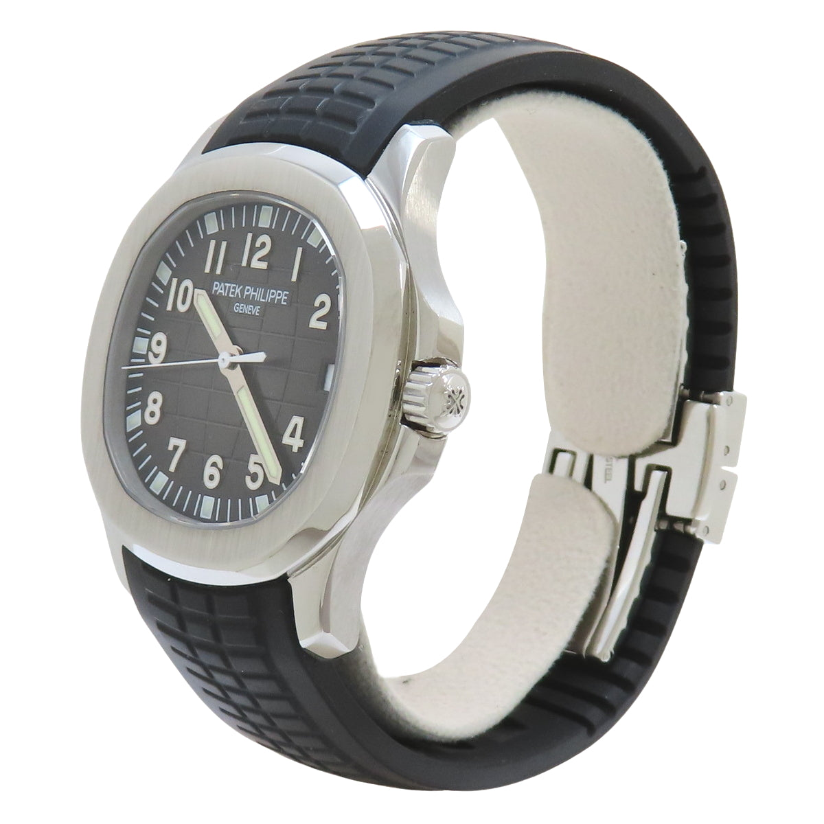 5165A-001 Aquanaut Large SS/Rubber Stainless Steel Automatic Black