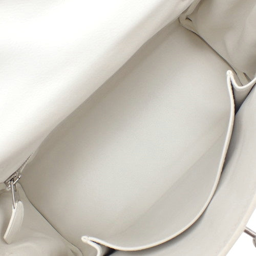 ケリー 25 (内縫い) スイフト パラジウム金具 ホワイト シルバー金具 □K刻印