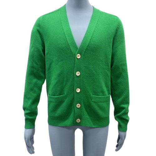 后颈徽标针织开衫