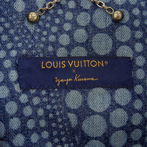 モノグラム・パンプキンドット LV×YK デニムジャケット RM232H アパレル ファッション 草間彌生コレクション コラボ 46 コットン