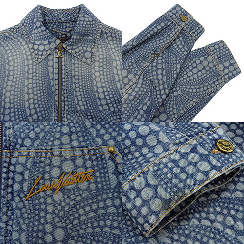 LV×YK デニムジャケット 46 RM232H アパレル ファッション 草間彌生コレクション コラボ