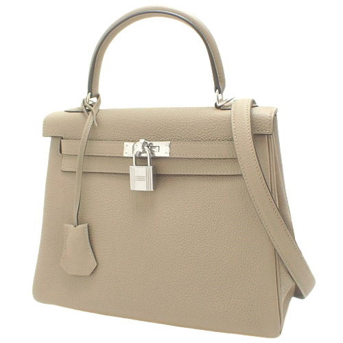 ケリー 25 (内縫い) トゴ パラジウム金具 グリアスファルト シルバー金具 C刻印