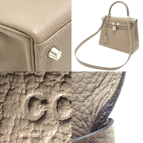 ケリー 25 (内縫い) トゴ パラジウム金具 グリアスファルト シルバー金具 C刻印