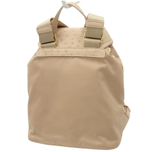 Re-Nylon x Ostrich Backpack, Shoulder/Mini Backpack, Ostrich Nylon, Cameo Beige, 1BZ074_2EX8_F0770_V_OOO (Current as of February 2025)